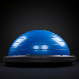 BOSU044-15 Полусфера BOSU гимнастическая, 58см., (синий) в комплекте с эспандером и насосом (B31656)